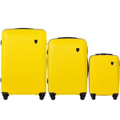 Zestaw 3 walizek KEMER WINGS 0125 YELLOW