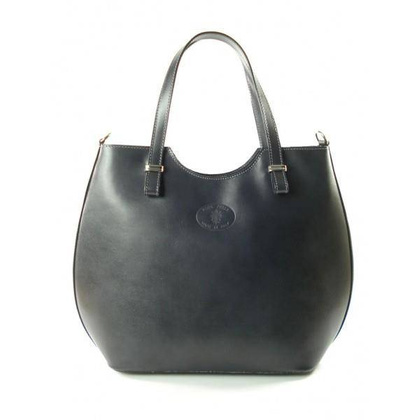 WŁOSKA TOREBKA SHOPPER BAG A4  SZARA - GRAFIT   SB4116G