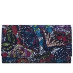 Portfel damski skórzany KEMER 008D Multikolor - min. zamówienie 20 / 50 / 100 szt.