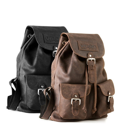 Plecak ze skóry naturalnej KEMER VOOC RDW6 Brązowy