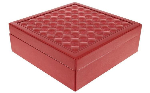 Kuferek na biżuterię - bordowy  KEMER  Beautylushh