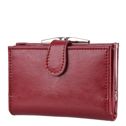 Portfel damski skórzany KEMER P24 Bordowy  - min. zamówienie 20 / 50 / 100 szt.