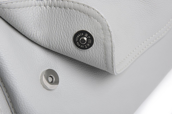 Torebka skórzana na ramię KEMER VOOC EP20 Szara