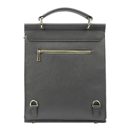 Plecak damski skórzany KEMER 19-66 DOLLARO Jasny popiel