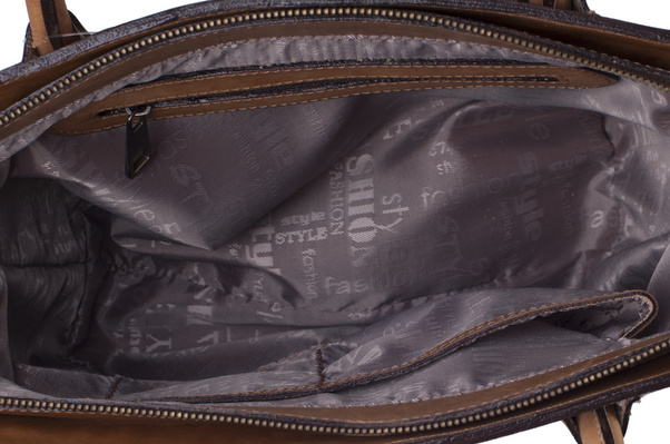 Torebka damska skórzana KEMER B28 Brązowa - min. zamówienie 20 / 50 / 100 szt.