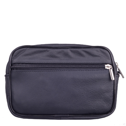 Saszetka skórzana KEMER 022 Czarna - min. zamówienie 20 / 50 / 100 szt.