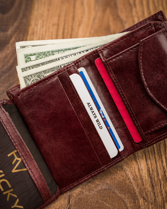 Portfel męski skórzany always wild® skóra na karty