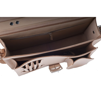 Torba na ramię skórzana KEMER B 890/JUCHT Beżowa