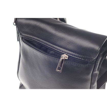 Torebka damska skórzana KEMER 607 Czarna - min. zamówienie 20 / 50 / 100 szt.