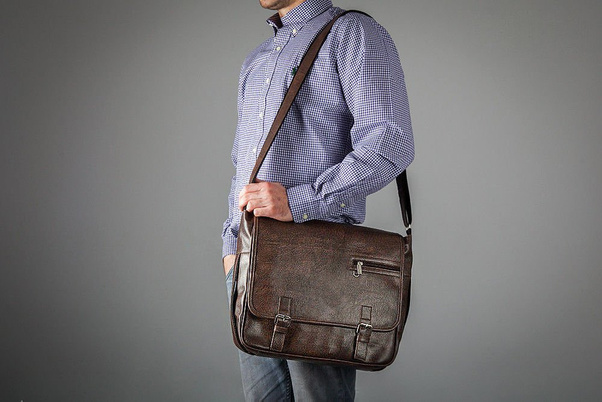 Torba na ramię KEMER SOLIER S12 Ciemnobrązowa - min. zamówienie 20 / 50 / 100 szt.