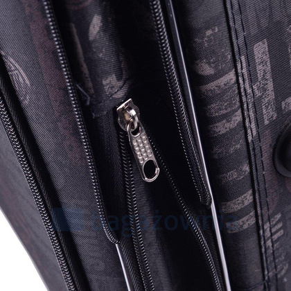 Mała kabinowa walizka PELLUCCI RGL 773 S Czarno Szara