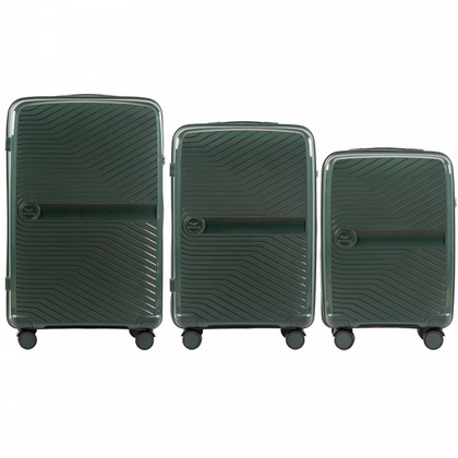 Zestaw 3 walizek WINGS DQ181-04 Zielony