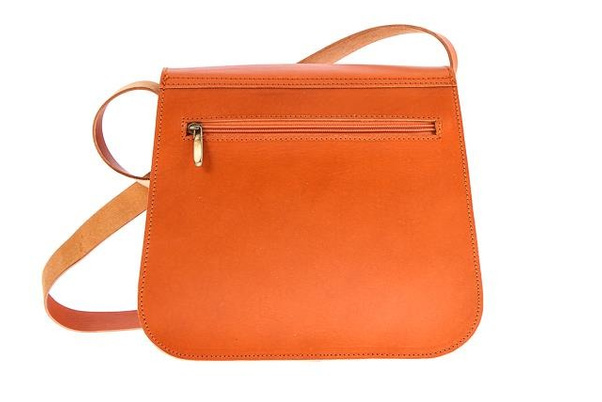 Listonoszka z ćwiekami KEMER VOOC Vintage P39 koniak