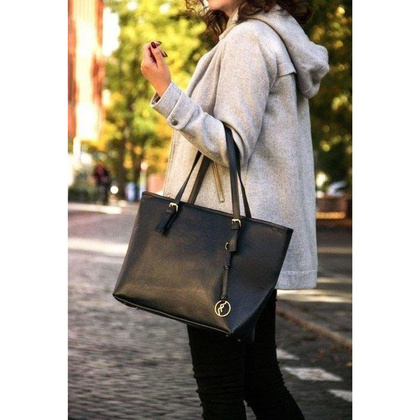 Torebka damska skórzana KEMER SOLIER LUNA Czarna - min. zamówienie 20 / 50 / 100 szt.