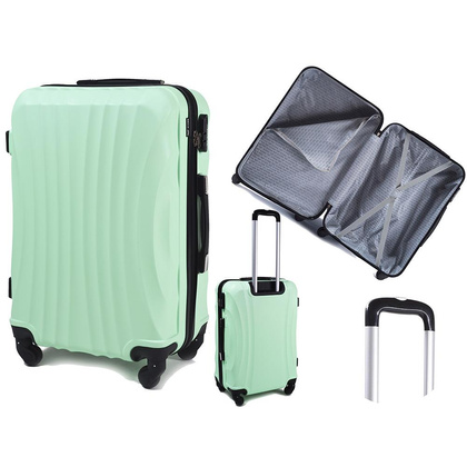 Średnia walizka WINGS 159 M Jasnozielona