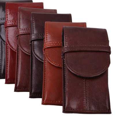 Piórnik skórzany 063K Brąz KEMER