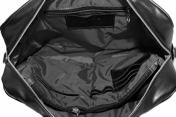 Męska torba na ramię laptop BRØDRENE b03 czarna - min. zamówienie 20 / 50 / 100 szt.