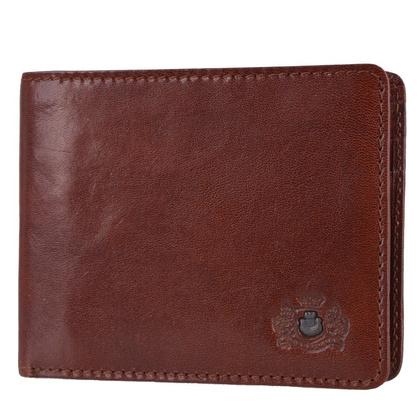 Portfel męski skórzany BELLUCCI M10 Jasno brązowy  - min. zamówienie 20 / 50 / 100 szt.