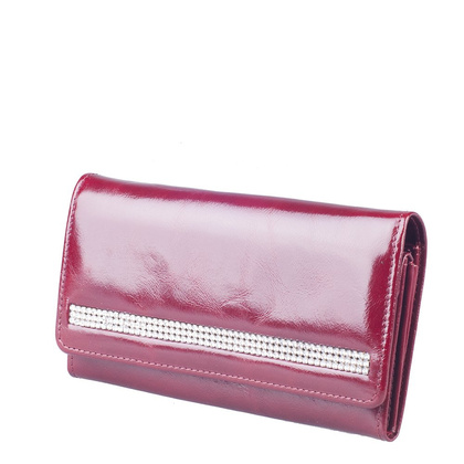 Portfel damski skórzany KEMER SV270 Bordowy - min. zamówienie 20 / 50 / 100 szt.