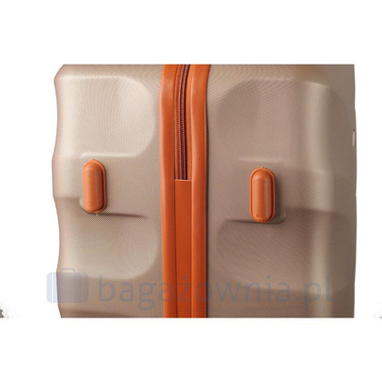 Mała walizka KEMER RGL EXCLUSIVE 6881 S Złoto brązowa