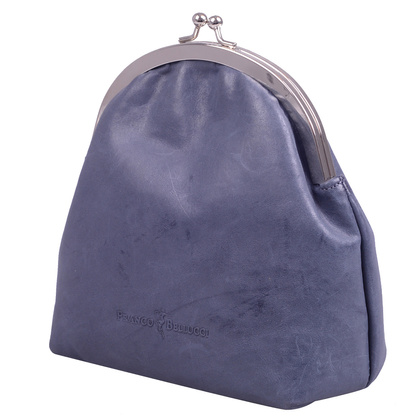 Torebka damska skórzana BELLUCCI R121 Błękitna - min. zamówienie 20 / 50 / 100 szt.