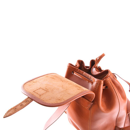 Mały plecak skórzany KEMER VOOC Vintage P2 Koniak