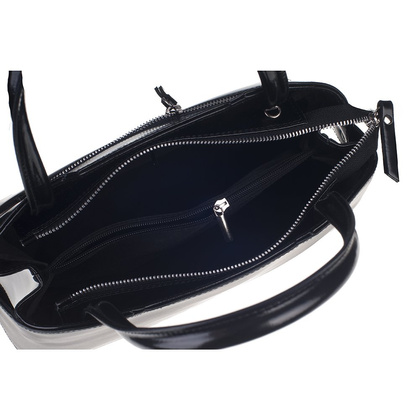 Torebka damska skórzana KEMER 648 Czarna lakier - min. zamówienie 20 / 50 / 100 szt.