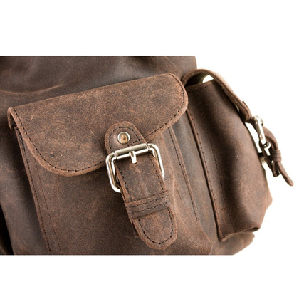 Plecak ze skóry naturalnej KEMER VOOC RDW6 Brązowy