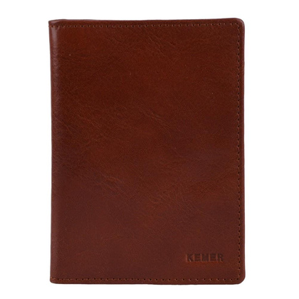 Etui na dokumenty skórzane KEMER OD2 Jasno brązowe - min. zamówienie 20 / 50 / 100 szt.