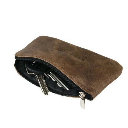 Etui na klucze ze skóry naturalnej BRØDRENE K01 jasny brąz - min. zamówienie 20 / 50 / 100 szt.