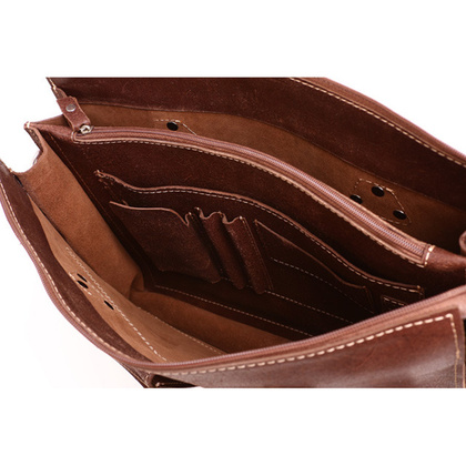 Torba aktówka skórzana KEMER VOOC TC9 Brąz