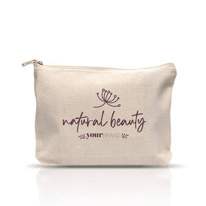 Kosmetyczka płócienna z wewnętrzną kieszenią, 100% bawełna 310g / Unipouch