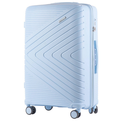 Duża walizka WINGS DQ181-05 Light Blue