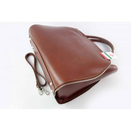 Kuferek Vera Pelle A4 teczka ,aktówka Brązowa K12M