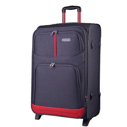 Duża walizka WINGS 206 L Szara