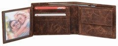 Portfel skórzany KEMERWILDERNESS Brązowy