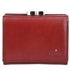 Portfel damski skórzany KEMER D10 Bordowy - min. zamówienie 20 / 50 / 100 szt.