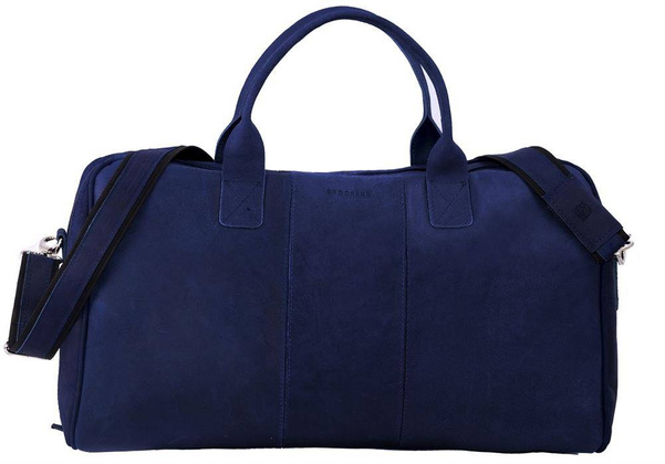 Granatowa podróżna torba weekendowa BRØDRENE BL10 Kolor wnętrza: Czarny - min. zamówienie 20 / 50 / 100 szt.