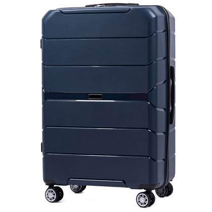 Duża walizka WINGS PP05 L Granatowa