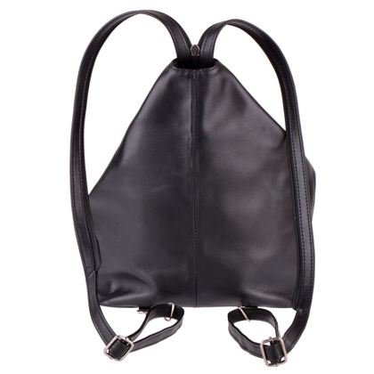 Plecak skórzany damski KEMER 1153-01 Czarny