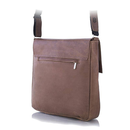 Jasno brązowa elegancka męska listonoszka na ramię BRØDRENE BL09 - min. zamówienie 20 / 50 / 100 szt.