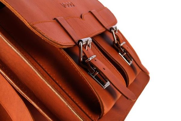 Klasyczna teczka / plecak KEMER VOOC Vintage P12 naturalny