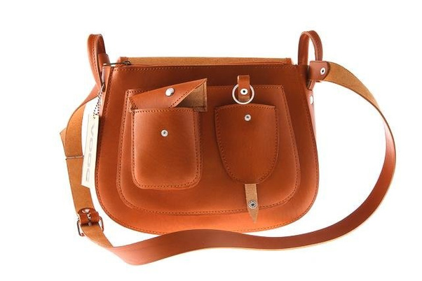 Listonoszka duża torebka KEMER VOOC Vintage P27 Brązowa