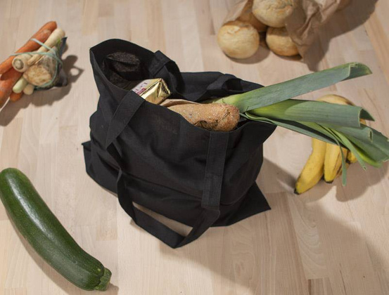 Torba bawełniana GRAIN 140g 20338-02 Czarny