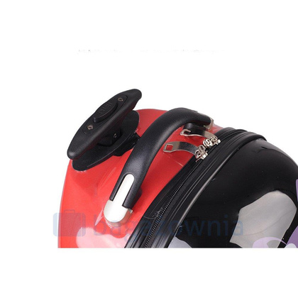 Walizka dziecięca KEMER BIEDRONKA Czerwono Czarna min. zamówienie 20 / 50 / 100 szt.