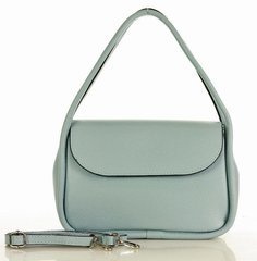 MARCO MAZZINI Torebka skórzana na ramię wizytowa listonoszka perfect leather niebieski błękit - min. zamówienie 20 / 50 / 100 szt.