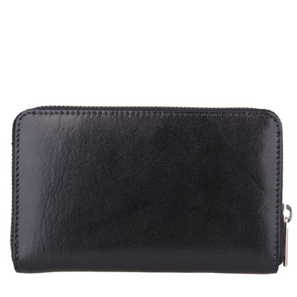 Portfel damski skórzany KEMER D48 Czarny - min. zamówienie 20 / 50 / 100 szt.