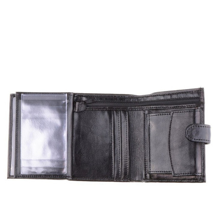 Portfel męski skórzany KEMER P5J Czarny - min. zamówienie 20 / 50 / 100 szt.