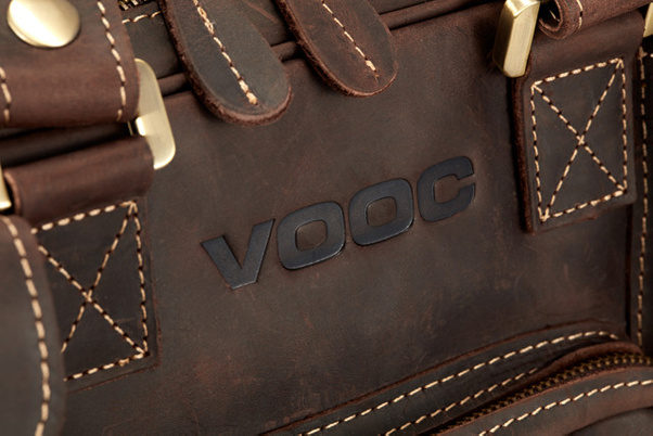 Torba skórzana na laptop 15,6" KEMER VOOC XC1 Czekoladowy brąz