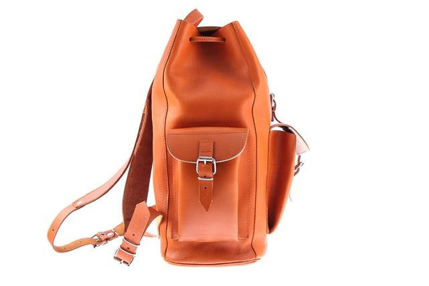 Ogromny plecak skórzany KEMER VOOC Vintage P40 Brązowy